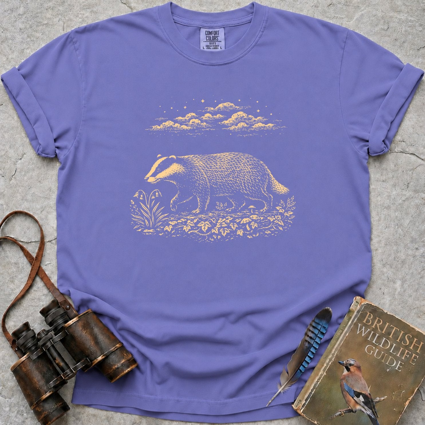 Moonlit Badger T-Shirt