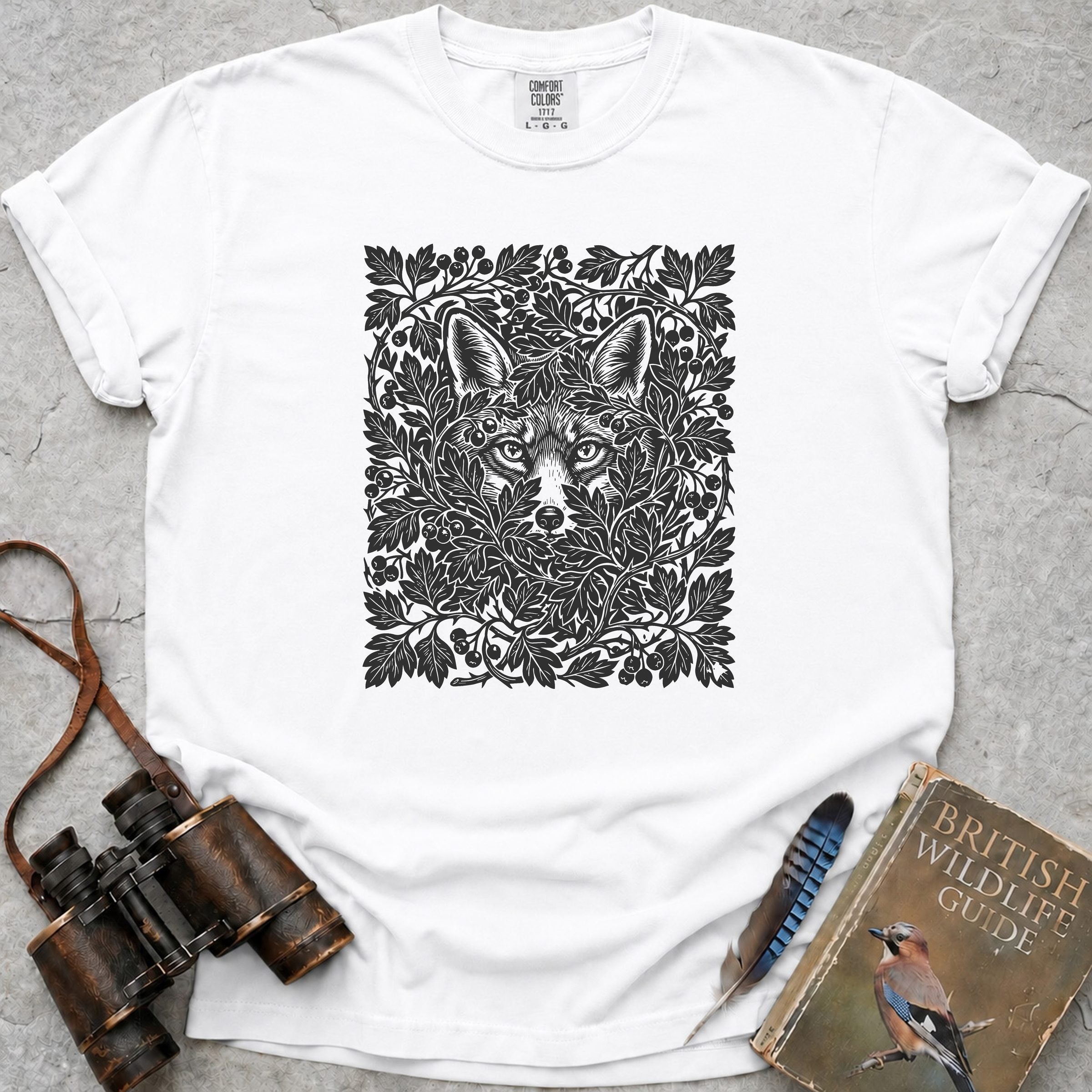 Watched By A Fox T-Shirt — white