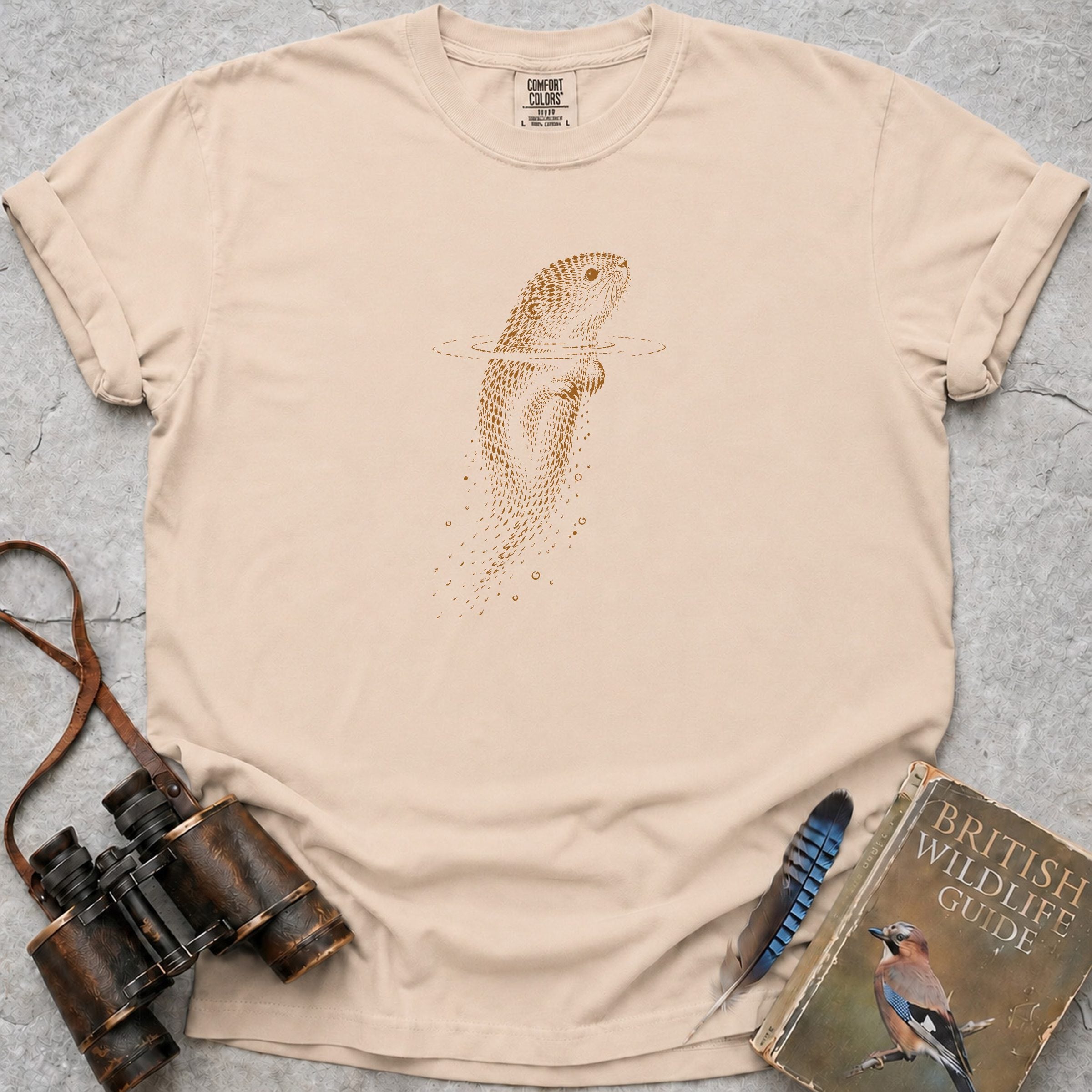 Water Vole Rising T-Shirt — ivory