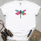 Watercolour Dragonfly T-Shirt — white