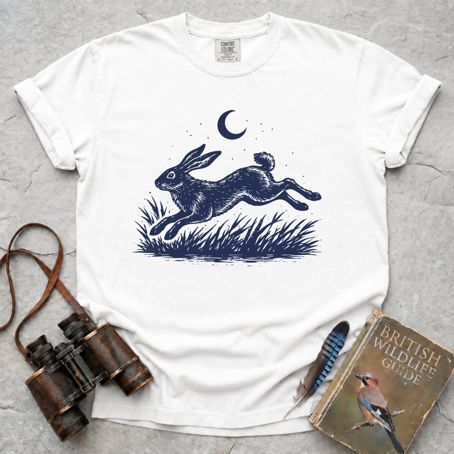 Moonlit Leaping Hare T-Shirt
