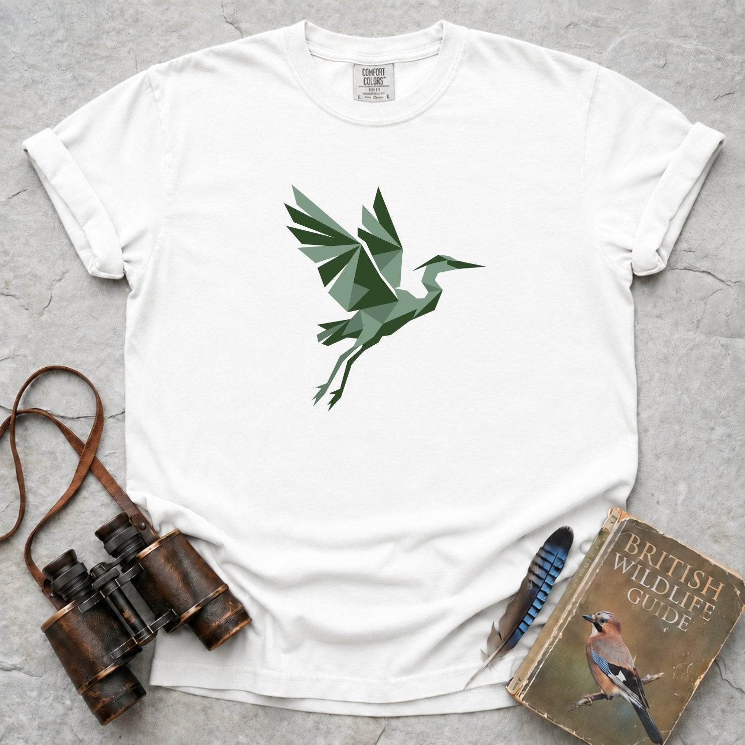 Origami Heron T-Shirt