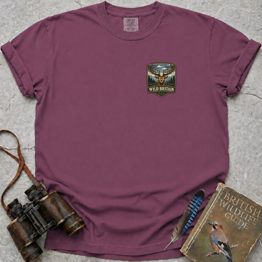 Wild Britain Badge T-Shirt — berry