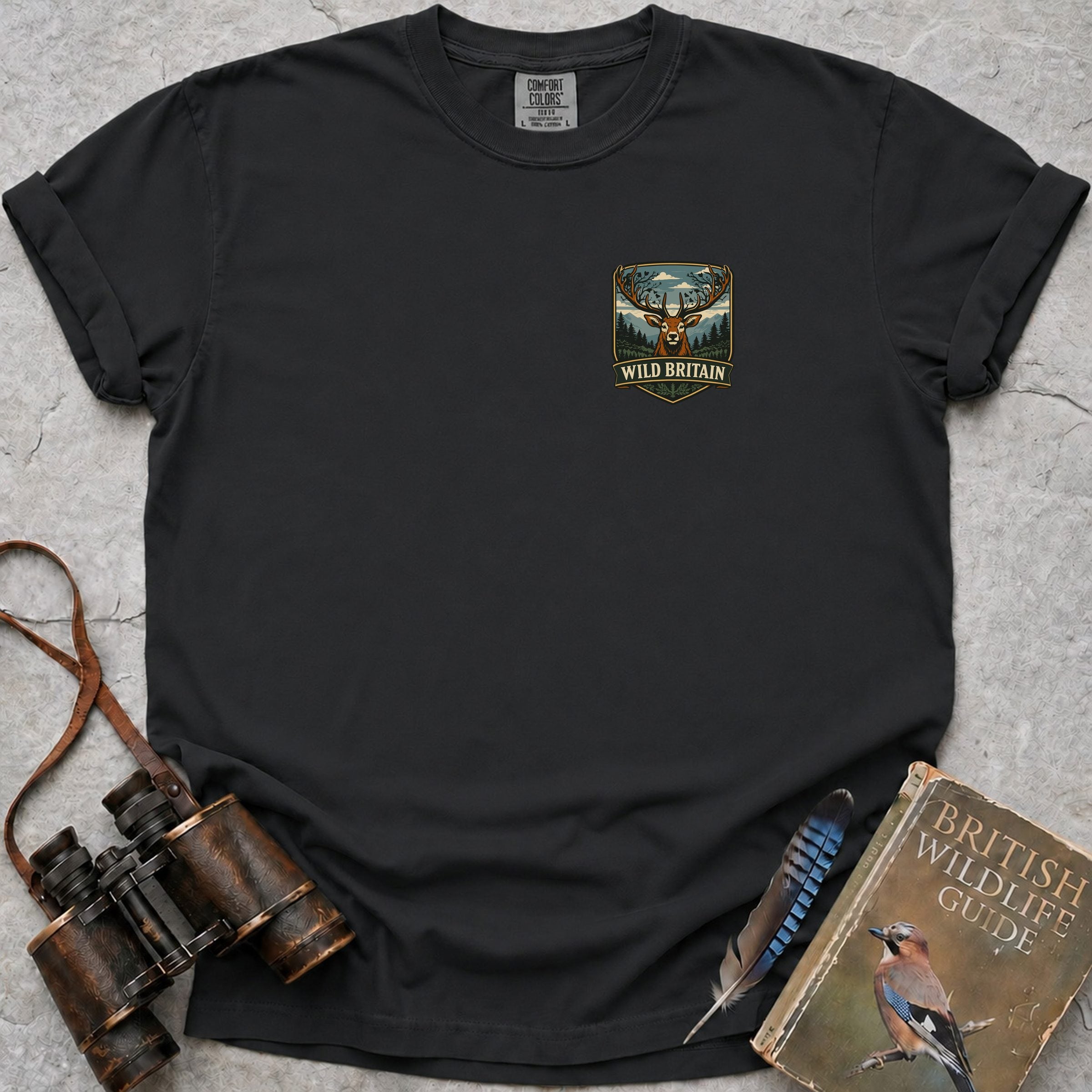 Wild Britain Badge T-Shirt — black