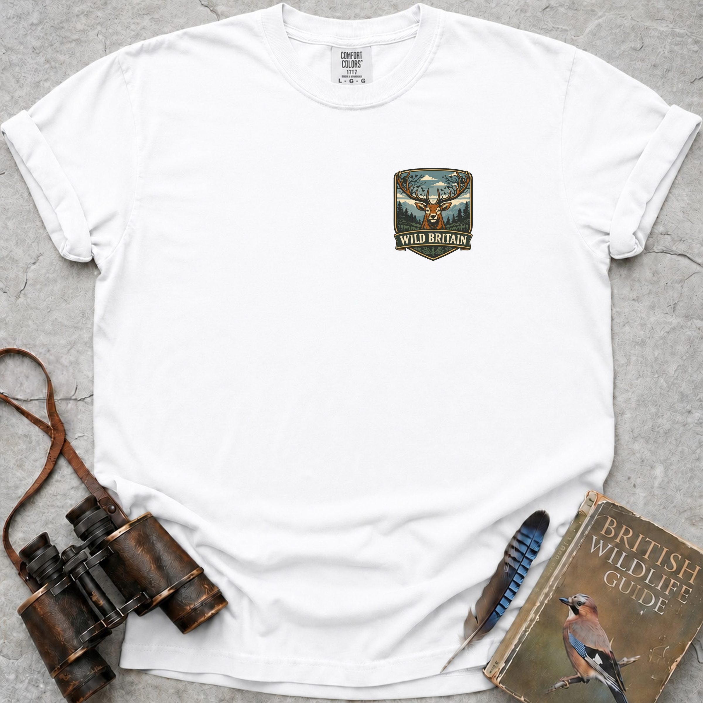 Wild Britain Badge T-Shirt — white