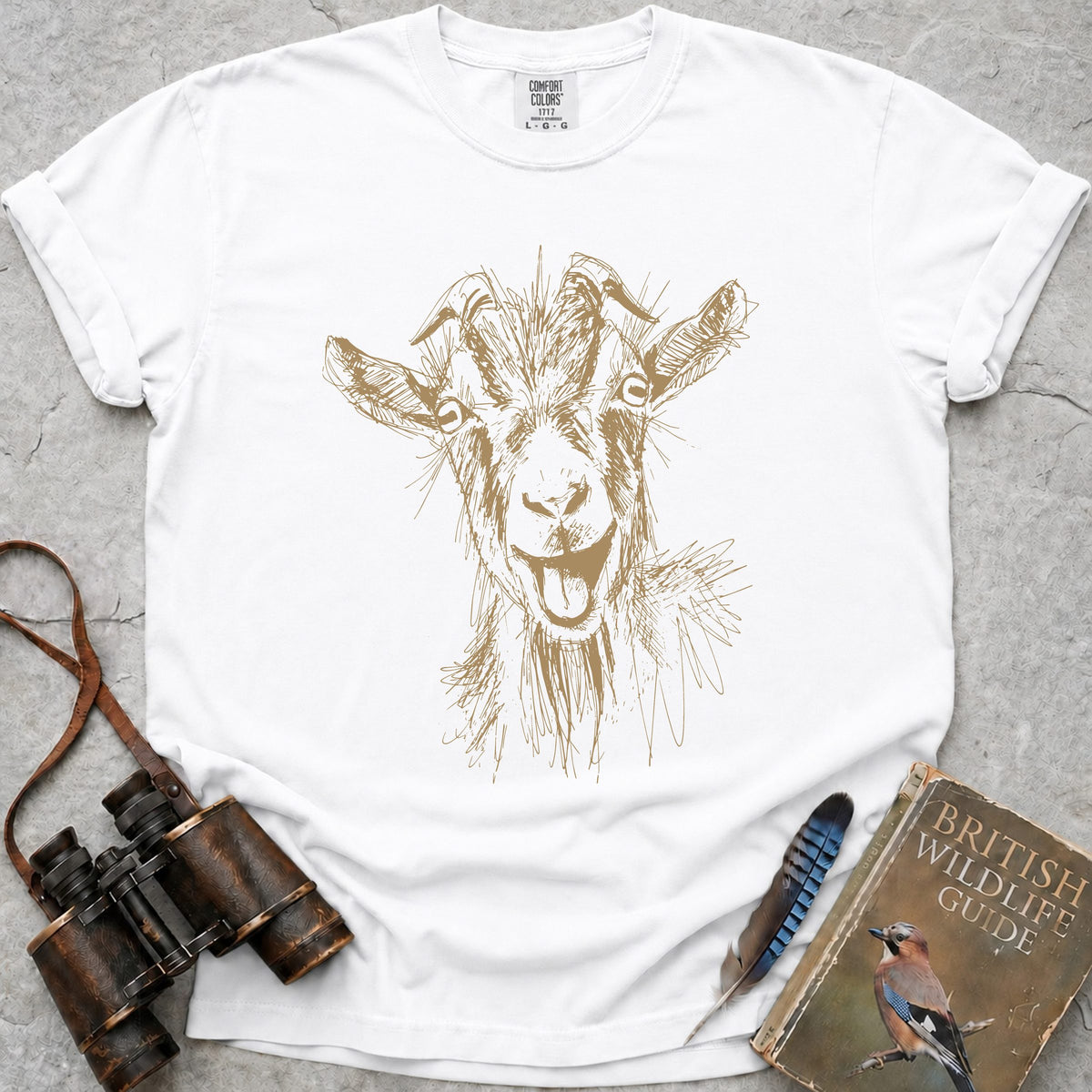 wild-feral-goat — white