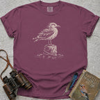 Windswept Seagull T-Shirt — berry
