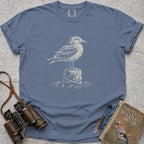 Windswept Seagull T-Shirt — blue jean