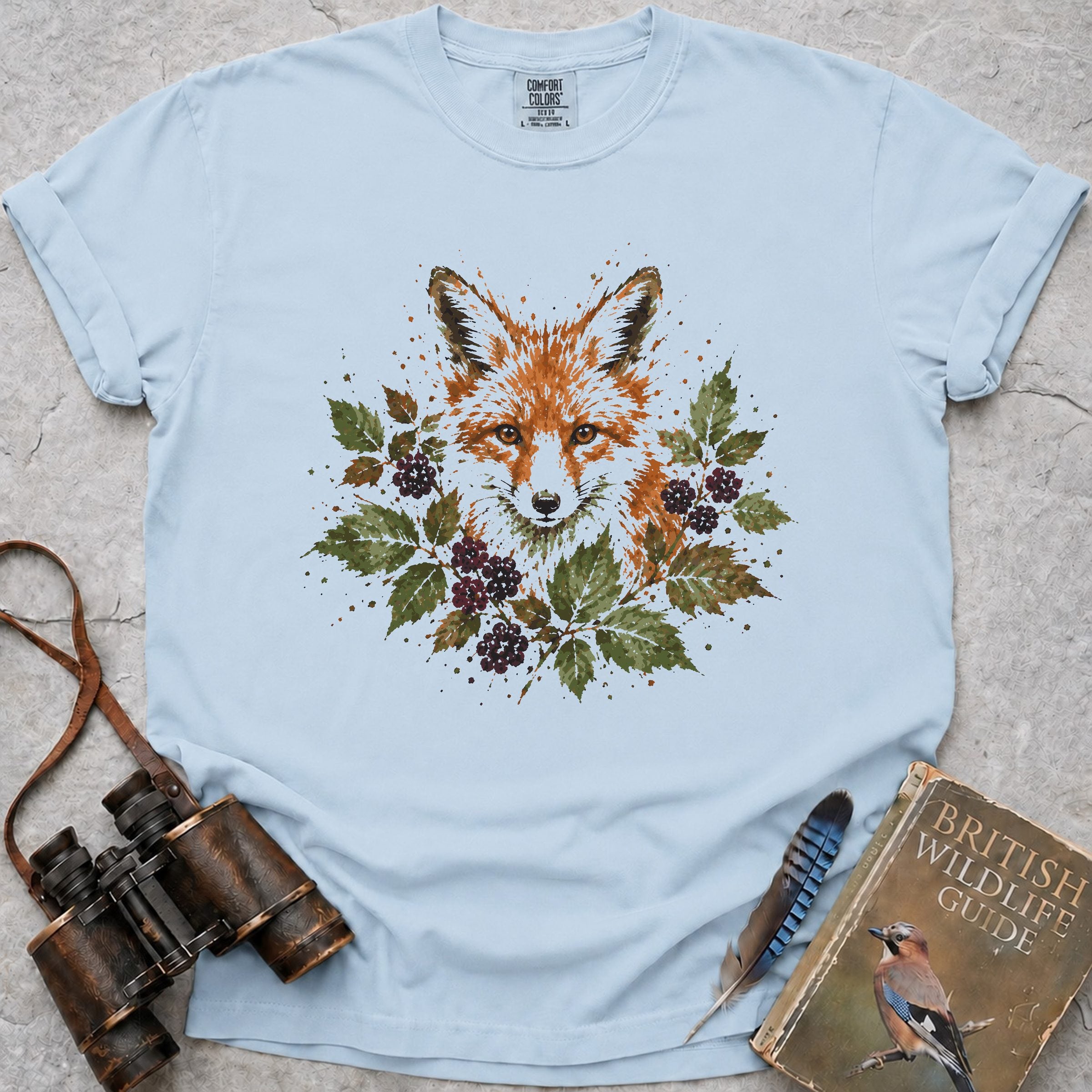 woodland-berry-fox — chambray