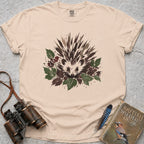Woodland Berry Hedgehog T-Shirt — ivory