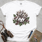 Woodland Berry Hedgehog T-Shirt — white