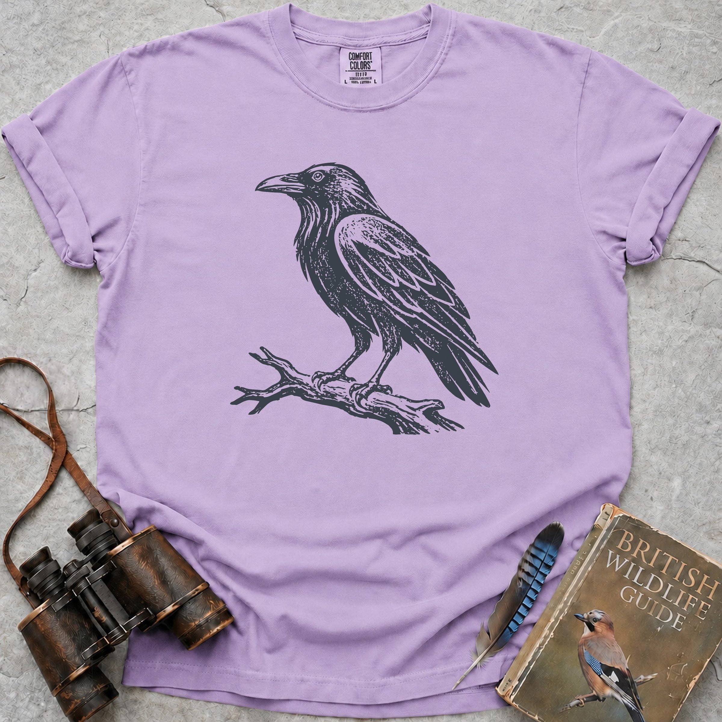 Woodland Raven T-Shirt — orchid