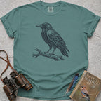 Woodland Raven T-Shirt — seafoam