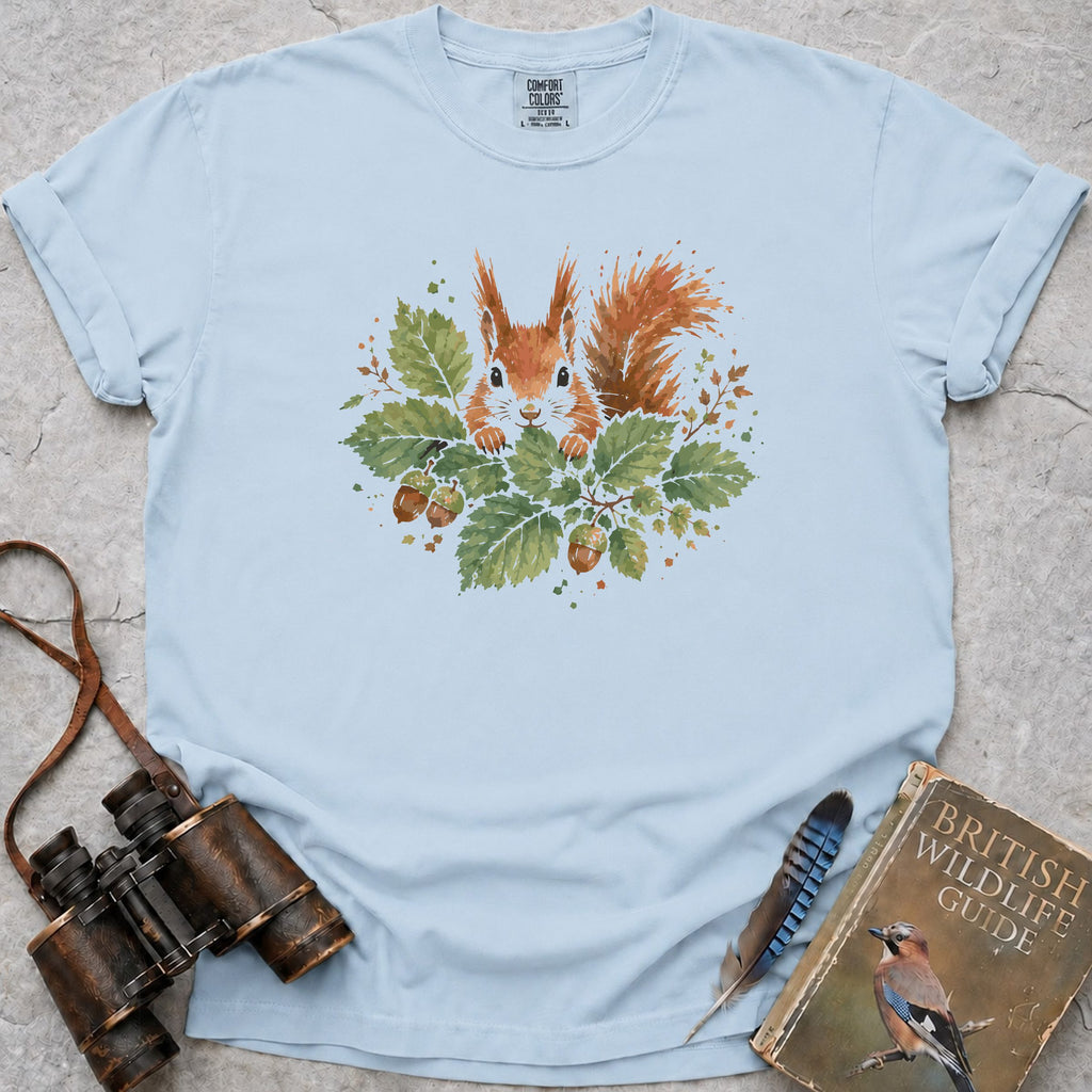Woodland Red Squirrel T-Shirt — chambray