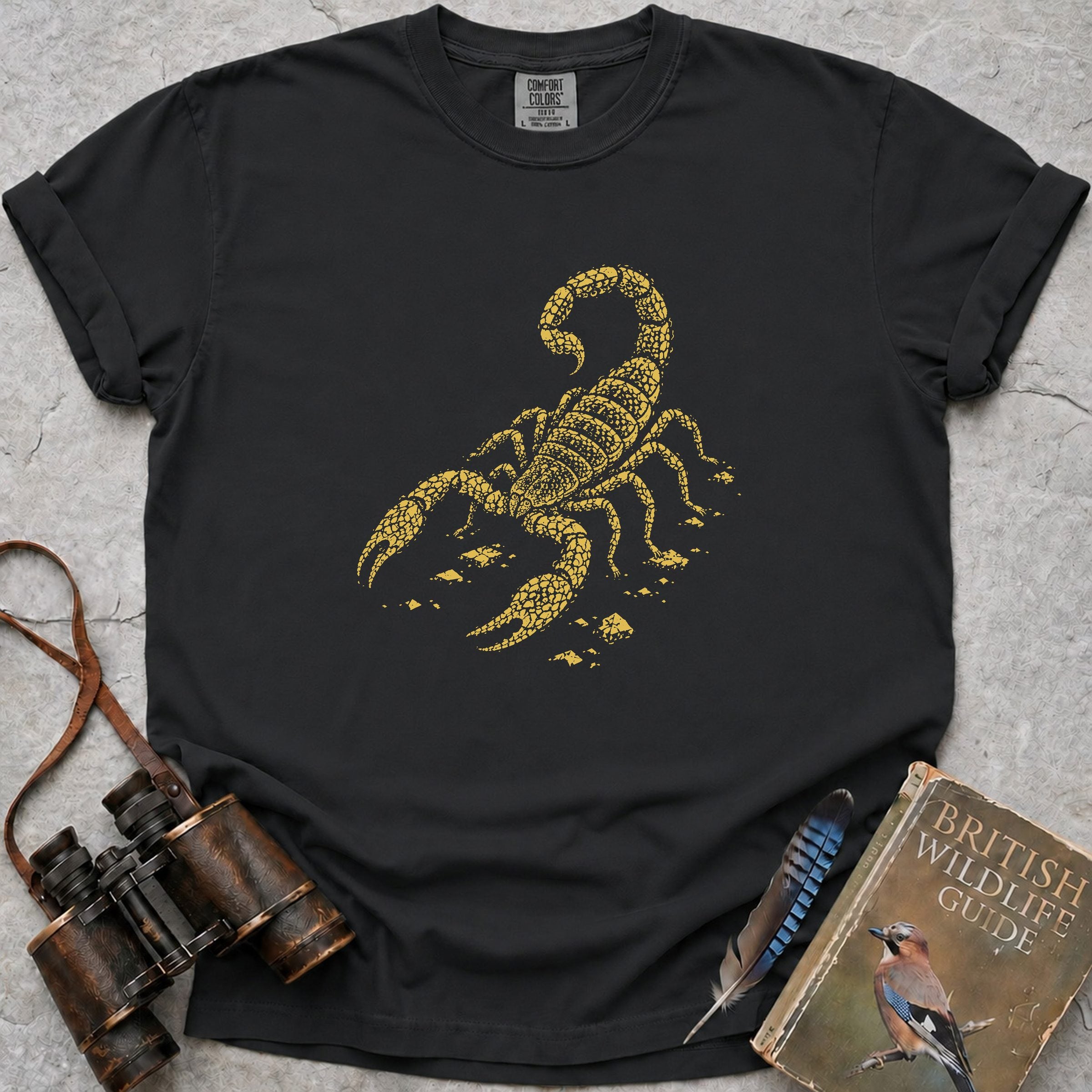 yellow-tailed-scorpion — black