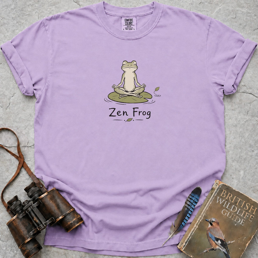 Zen Frog T-Shirt — orchid